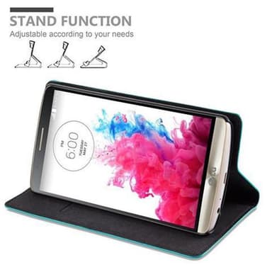 LG G3 Suojakuori Lompakkokotelo (Turkoosi)