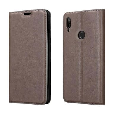 Huawei Y6 2019 Suojakuori Lompakkokotelo (Ruskea)