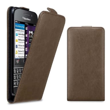 Blackberry Q10 Suojakuori Lompakkokotelo (Ruskea)
