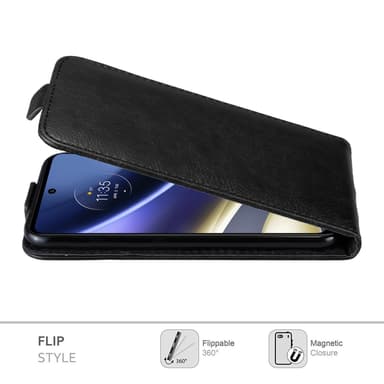 Motorola MOTO G51 5G Suojakuori Lompakkokotelo (Musta)