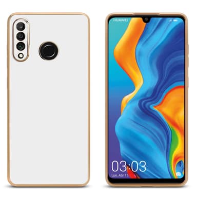 Huawei P30 LITE Suojakuori Case Cover (Valkoinen)