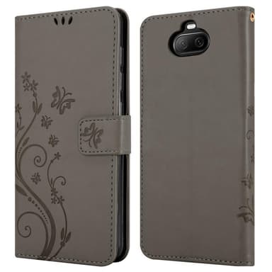 Sony Xperia 8 Suojakuori Lompakkokotelo (harmaa)