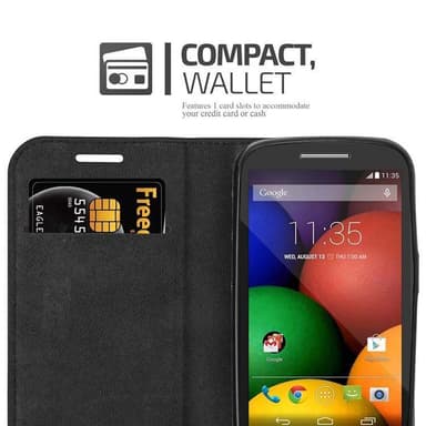 Motorola MOTO E1 Suojakuori Lompakkokotelo (Punainen)