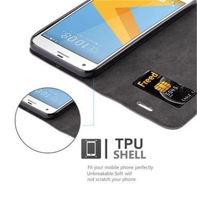 HTC ONE A9S Suojakuori Lompakkokotelo (Ruskea)