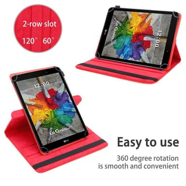 LG G Pad 3 (10.1 tuumaa) Suojakuori Kotelo (Punainen)