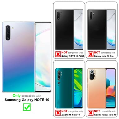 Samsung Galaxy NOTE 10 Suojakuori Kotelo (Läpinäkyvä)
