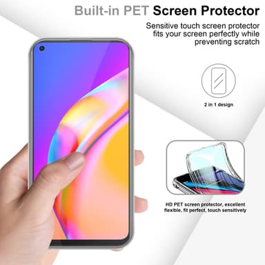Oppo A94 5G Suojakuori Case Cover (Läpinäkyvä)