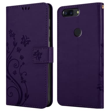OnePlus 5T Suojakuori Lompakkokotelo (Violetti)