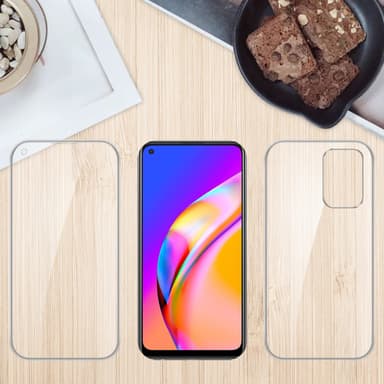 Oppo A94 5G Suojakuori Case Cover (Läpinäkyvä)