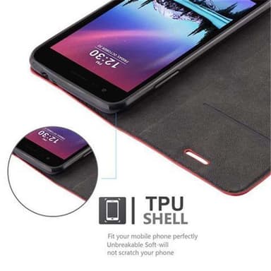 LG K4 2017 Suojakuori Lompakkokotelo (Punainen)