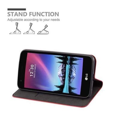 LG K4 2017 Suojakuori Lompakkokotelo (Punainen)