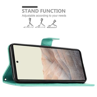 Google PIXEL 6 Suojakuori Lompakkokotelo (Turkoosi)