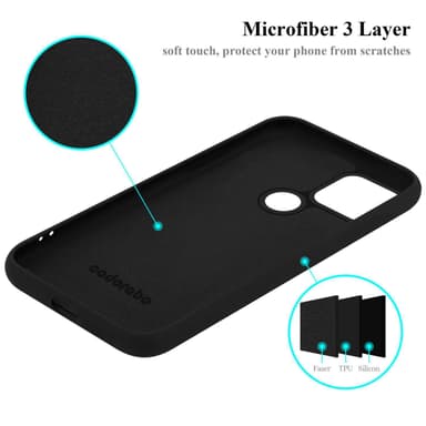 Google PIXEL 5 Suojakuori Kotelo Case (Musta)