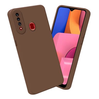 Samsung Galaxy A20s Suojakuori Kotelo (Ruskea)