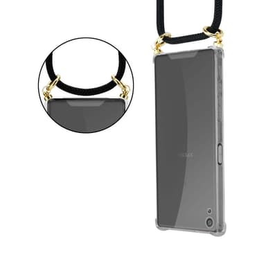 Sony Xperia XA Suojakuori Kotelo Ketju (Musta)