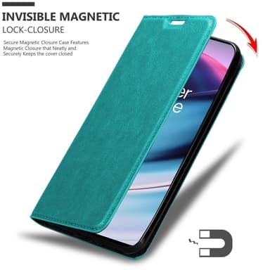 OnePlus Nord CE 5G Suojakuori Lompakkokotelo (Turkoosi)