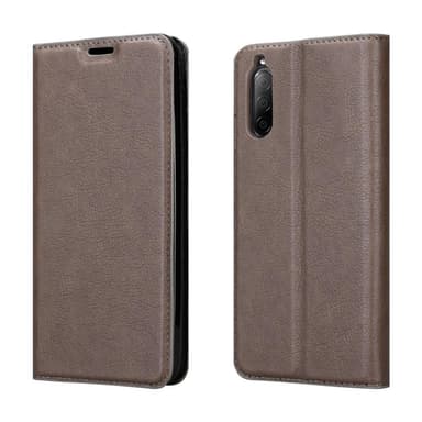 Sony Xperia 10 II Suojakuori Lompakkokotelo (Ruskea)