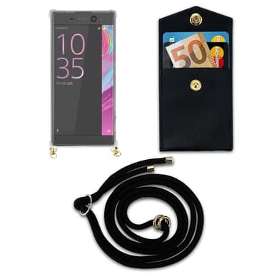 Sony Xperia XA Suojakuori Kotelo Ketju (Musta)
