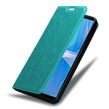 Sony Xperia 10 III Suojakuori Lompakkokotelo (Turkoosi)