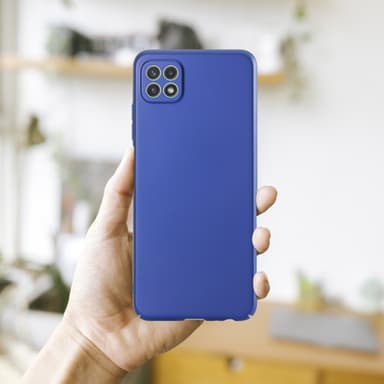 Samsung Galaxy A22 5G Suojakuori Kotelo Cover (Sininen)