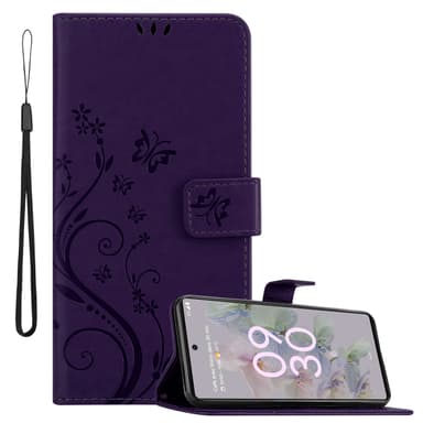 Google PIXEL 6A Suojakuori Lompakkokotelo (Violetti)