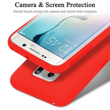 Samsung Galaxy S6 EDGE Suojakuori Kotelo (Punainen)