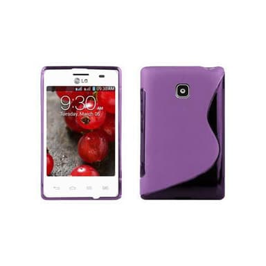 LG L3 II (1. SIM) Suojakuori Cover (Violetti)