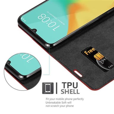 ZTE Blade V10 VITA Suojakuori Lompakkokotelo (Punainen)