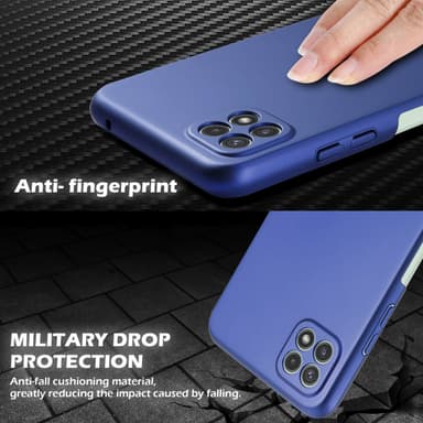 Samsung Galaxy A22 5G Suojakuori Kotelo Cover (Sininen)