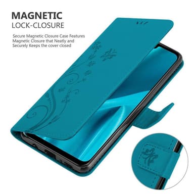 Huawei Y9 2019 Suojakuori Lompakkokotelo (Sininen)
