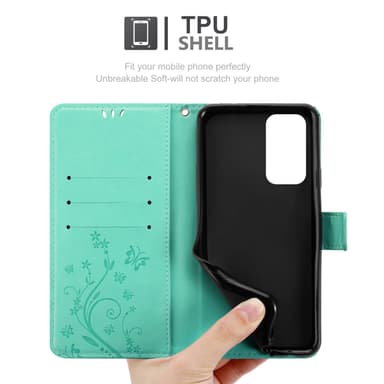 OnePlus 9 PRO Suojakuori Lompakkokotelo (Turkoosi)