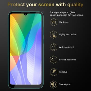 Huawei Y6P 3x Näytönsuoja Karkaistu lasi