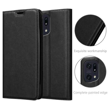 Oppo FIND X5 PRO Suojakuori Lompakkokotelo (Musta)
