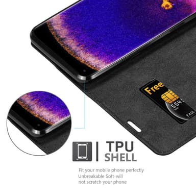 Oppo FIND X5 PRO Suojakuori Lompakkokotelo (Musta)