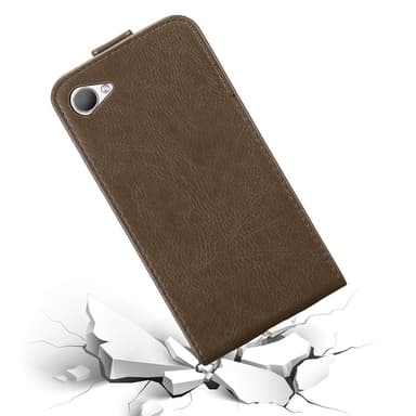 HTC Desire 12 Suojakuori Lompakkokotelo (Ruskea)