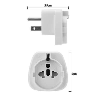 4x Sovitin Travel muunnin Converter (tyyppi b - eu)