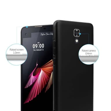 LG X SCREEN Suojakuori Kotelo Cover (Musta)