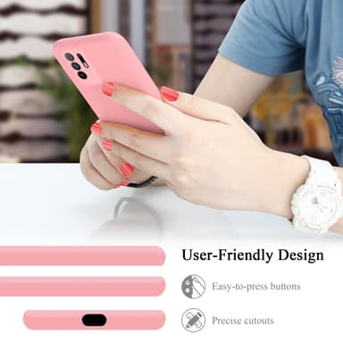 Oppo A94 5G Suojakuori Kotelo (Vaaleanpunainen)