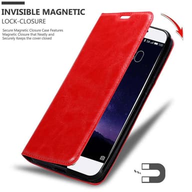 MEIZU MX6 Suojakuori Lompakkokotelo (Punainen)