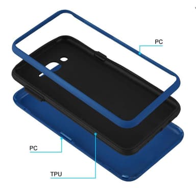 Samsung Galaxy J7 2015 Suojakuori Kotelo (Sininen)