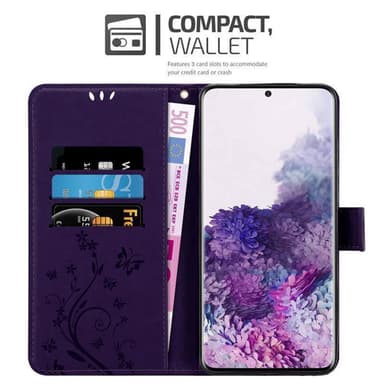 Samsung Galaxy S20 Suojakuori Lompakkokotelo (Violetti)