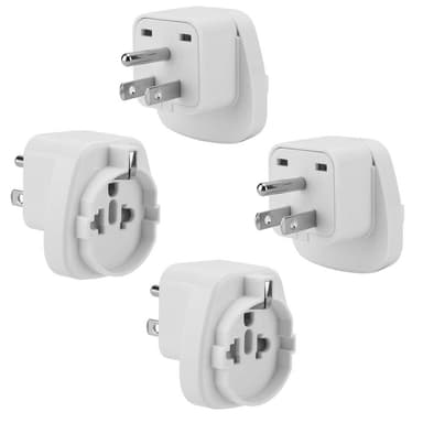 4x Sovitin Travel muunnin Converter (tyyppi b - eu)