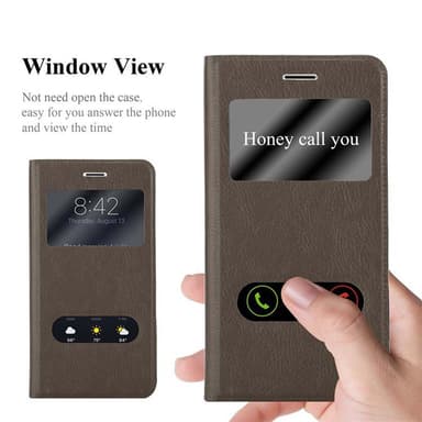 Lompakkokotelo Samsung Galaxy A7 2015 Case (Ruskea)