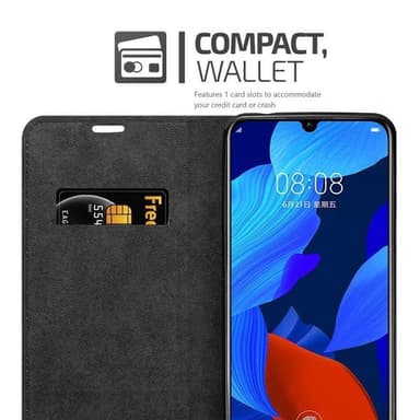 Huawei NOVA 5 / 5 PRO Suojakuori Lompakkokotelo (Musta)