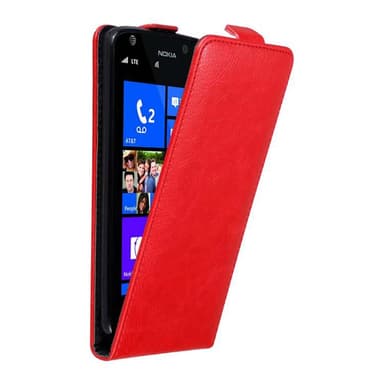 Nokia Lumia 925 Suojakuori Lompakkokotelo (Punainen)