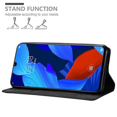 Huawei NOVA 5 / 5 PRO Suojakuori Lompakkokotelo (Musta)