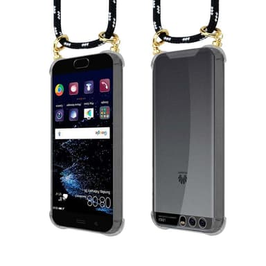 Huawei P10 Suojakuori Kotelo Ketju (Musta)