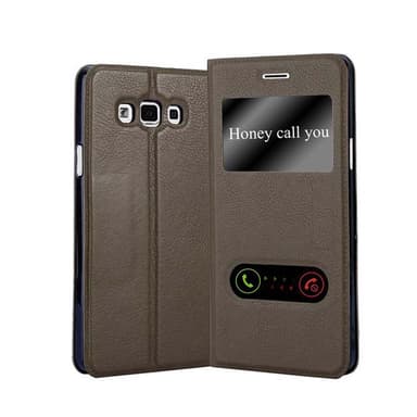 Lompakkokotelo Samsung Galaxy A7 2015 Case (Ruskea)