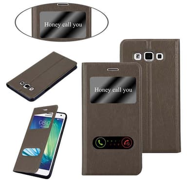 Lompakkokotelo Samsung Galaxy A7 2015 Case (Ruskea)