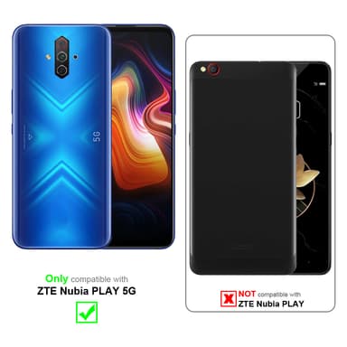 ZTE Nubia PLAY 5G Suojakuori Lompakkokotelo (Ruskea)